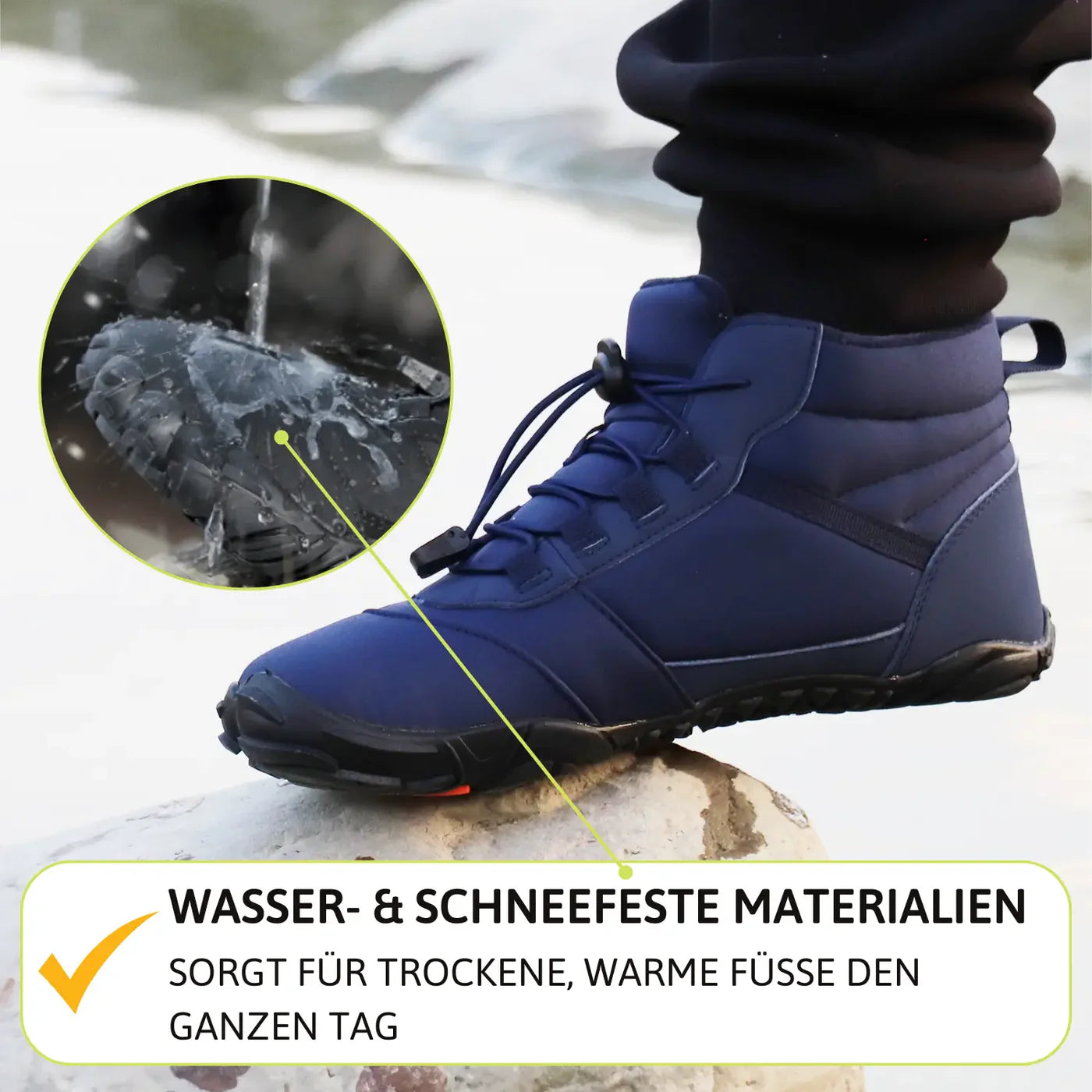 Polar - Rutschfeste & wasserabweisende Winter-Barfußschuhe (Unisex)