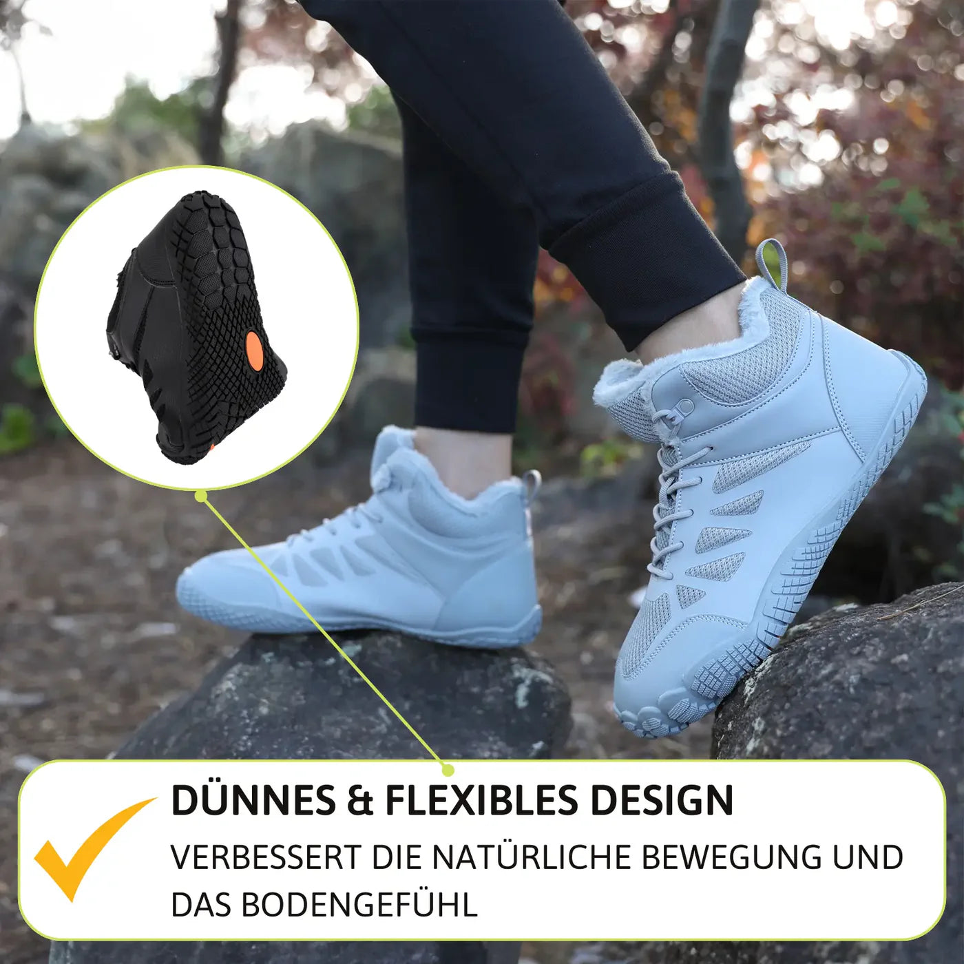 Frostline Max - Warme und wasserabweisende Barfußschuhe