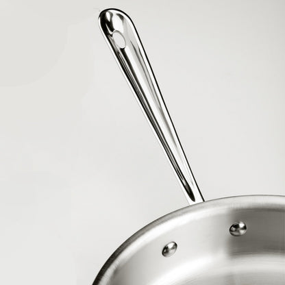 Professional-grade stainless steel cookware in 6-piece All-Clad D3 TriPly set