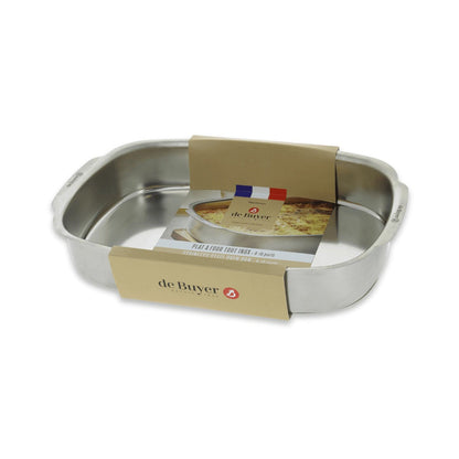 Overhead shot of De Buyer Stainless Steel Roasting Pan Set