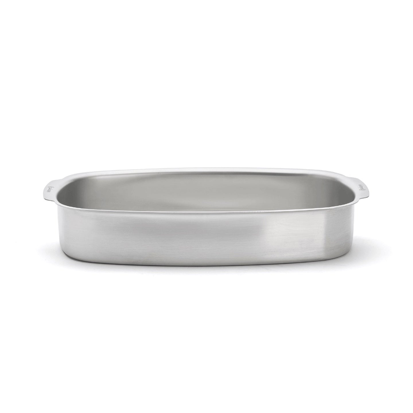 De Buyer Stainless Steel 3-Piece Roasting Pan Set on countertops