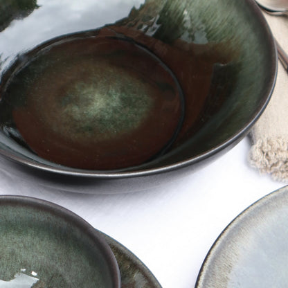 Jars Tourron Pasta Plate / 23cm / Samoa / Black