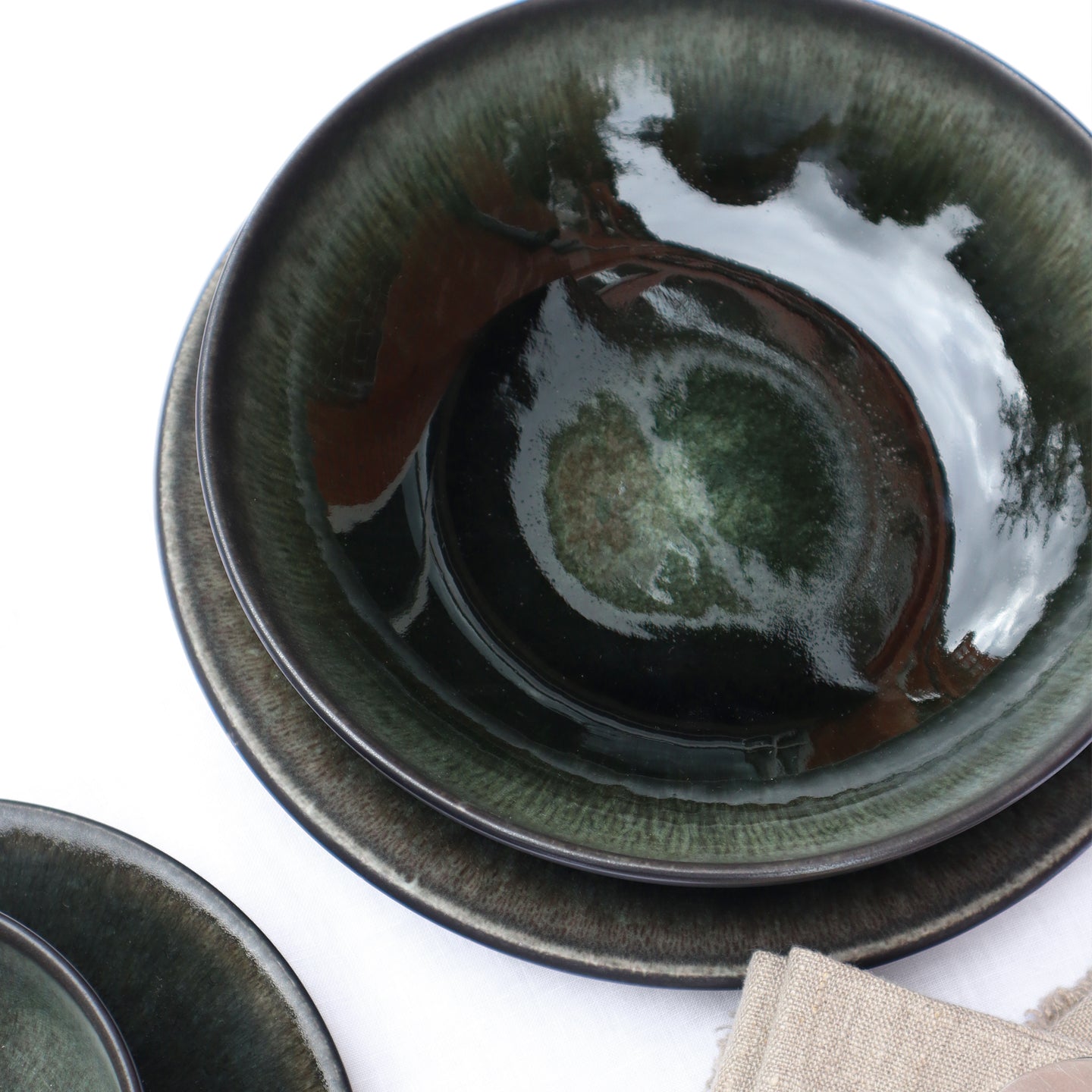 Jars Tourron Pasta Plate / 23cm / Samoa / Black