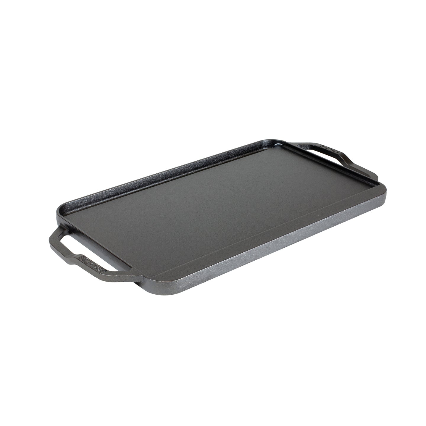 Top view of Lodge Chef Collection reversible non-stick griddle, 50x25cm