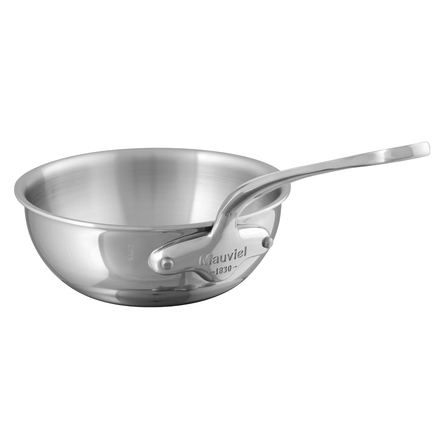 Mauviel M'Cook Curved Splay Non-Stick Saute Pan for Home Cooking