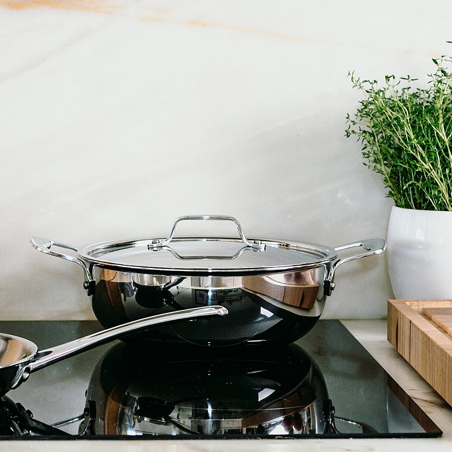 Silampos TriPly Stainless Steel Chef's Pan for Commercial and Home Cooking Applications