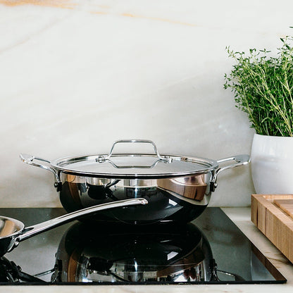 Silampos TriPly Stainless Steel Chef's Pan for Commercial and Home Cooking Applications