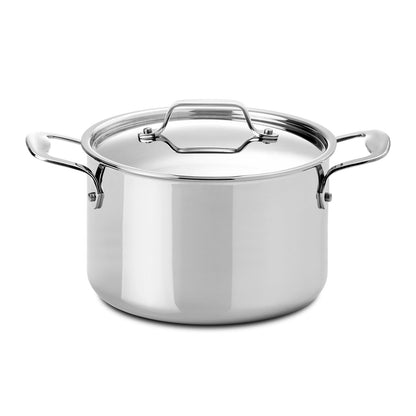 Silampos TriPly Casserole Cookware with Lid and Lids in Place