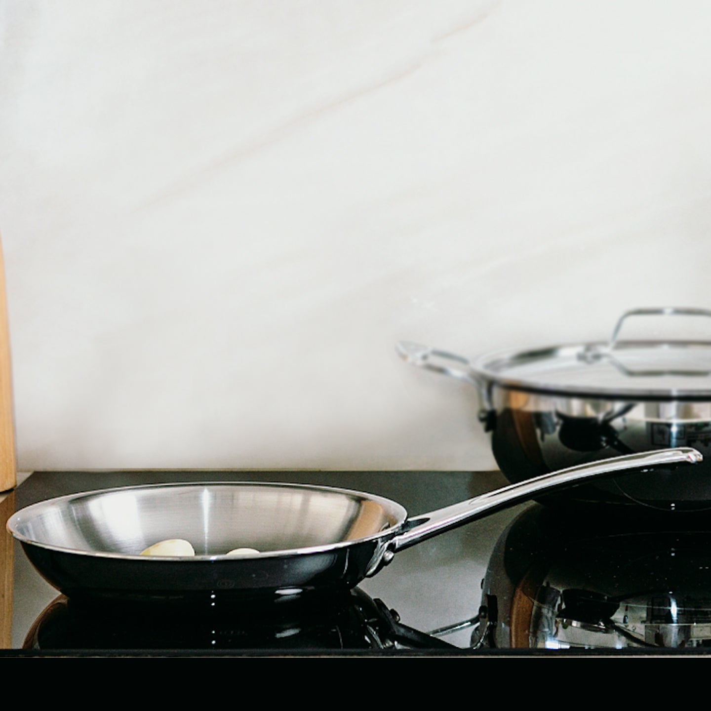 Cooking with Silampos TriPly non-stick frying pan for efficient results